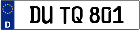 Trailer License Plate